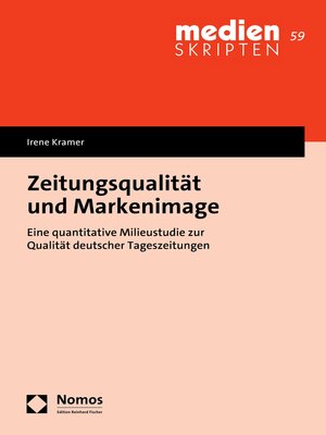 cover image of Zeitungsqualität und Markenimage
